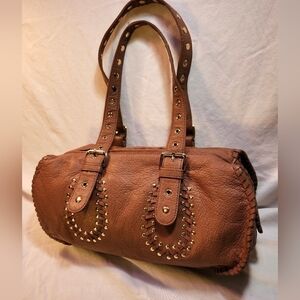 CHI by Carlos Falchi Lambskin leather shoulder bag 14 X 7.5 X‎ 5